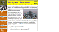 Desktop Screenshot of microspheres-nanospheres.com